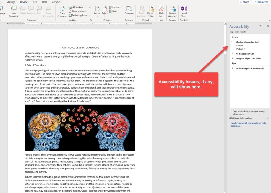Creating Accessible Documents – Assistive Technology Initiative