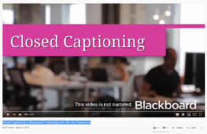 closed captioning in collaborate ultra