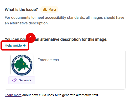 Help guide link
