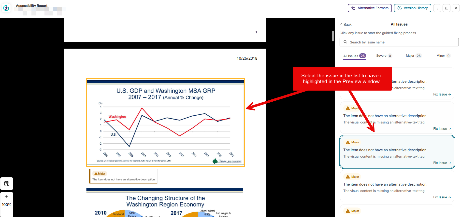 Document Preview window 