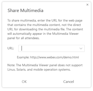 share multimedia window